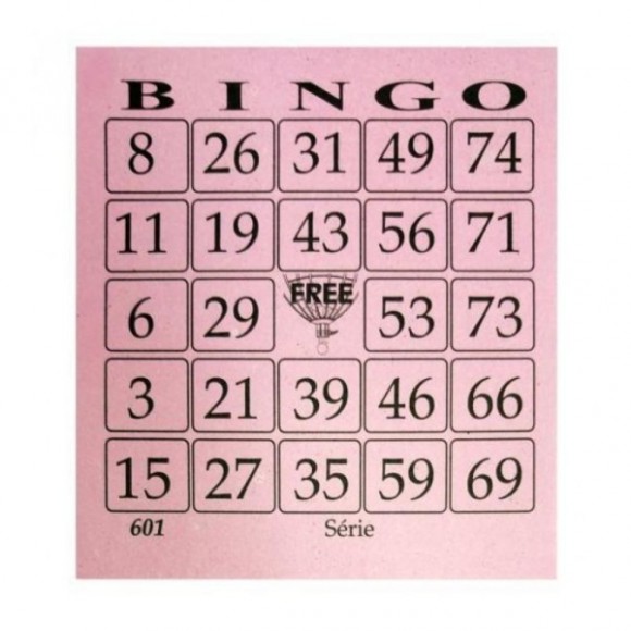 BLOCO DE BINGO FREE ROSA 100FLS PT/15