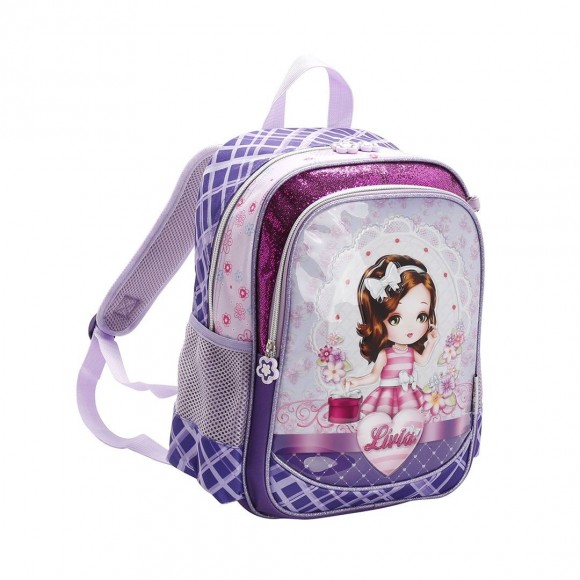 MOCHILA ESCOLAR REPUBLIC INFANTIL LIVIA 8731560 ROXO