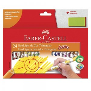 LAPIS DE COR FABER CASTELL JUMBO 24 CORE...