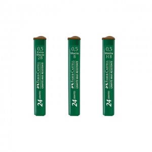 GRAFITE FABER CASTELL 0.5MM HB 24UN CX/1...