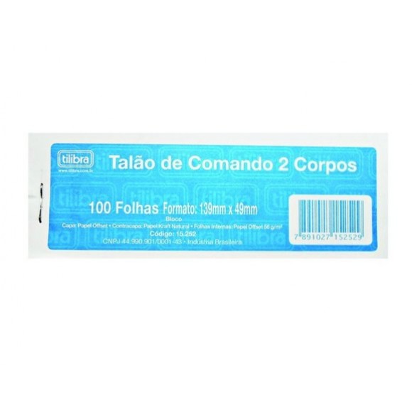 IMPRESSO CONTROLE 2 CORPOS 100F - TILIBRA PE/20