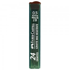 GRAFITE FABER CASTELL 0.5MM 2B 24UN CX/1...
