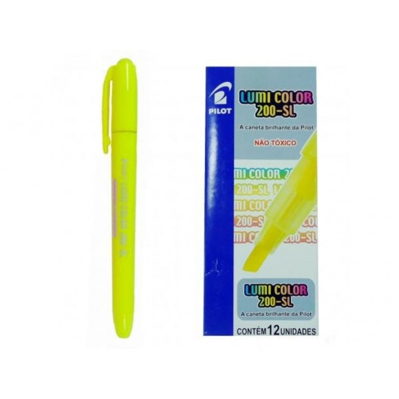 MARCA TEXTO LUMICOLOR AMARELO - PILOT