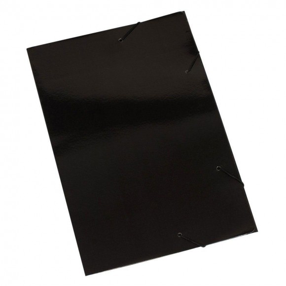 PASTA ABA ELASTICA PAPEL OFICIO POLYCART PRETO