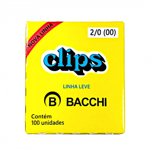 CLIPS GALVANIZADO ACO 2/0 LINHA LEVE C/1...