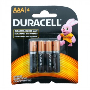 PILHA DURACELL ALCALINA PALITO AAA C/4 U...