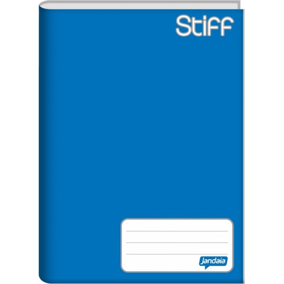 CADERNO BROCHURAO CAPA DURA STIFF 48 FOLHAS AZUL