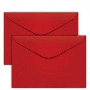 ENVELOPE CARTA 114X162MM TOQUIO VERMELHO