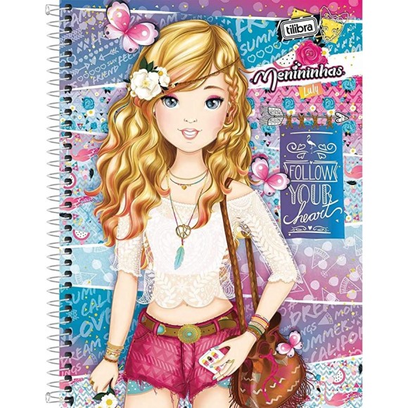 CADERNO UNIV. CD 16X1 TILIBRA MENININHAS 320 FLS