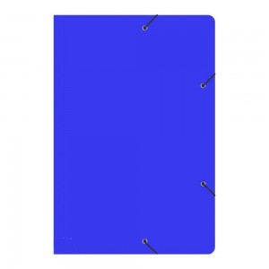 PASTA ABA ELASTICA (PAPELAO) AZUL.