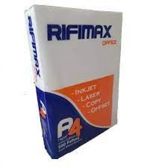 PAPEL SULFITE A4 75G RIFIMAX BRANCO 2 PCT C/ 500 FLS 1000FLS PA/ PREMIUM