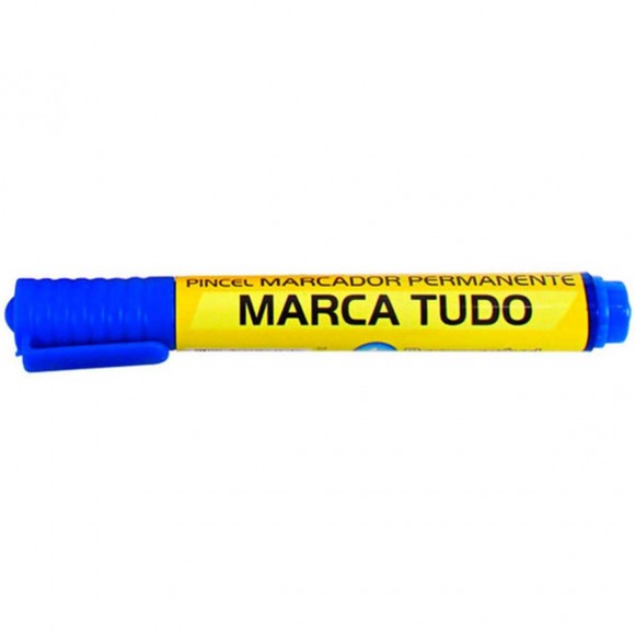 PINCEL MARCADOR MARCA TUDO MARIPEL 5MM AZUL