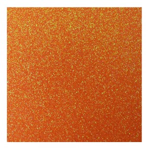 PLACA EM EVA 2MM GLITTER 60X40CM LARANJA...