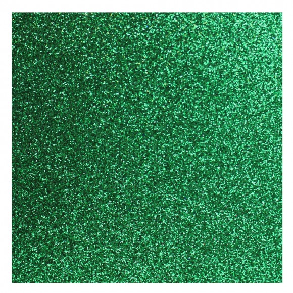 PLACA EM EVA 2MM GLITTER 60X40CM VERDE ESCURO MAKE+