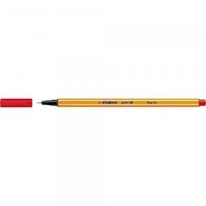 CANETA STABILO POINT88 0.4MM 88/40 VERME...