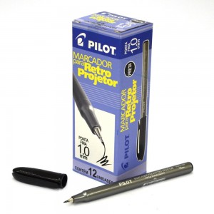 CANETA RETROPROJETOR PILOT 1.0MM PRETA C...