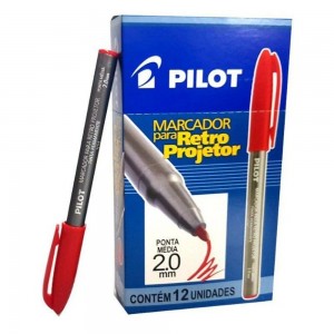 CANETA RETROPROJETOR PILOT 2.0MM VERMELH...