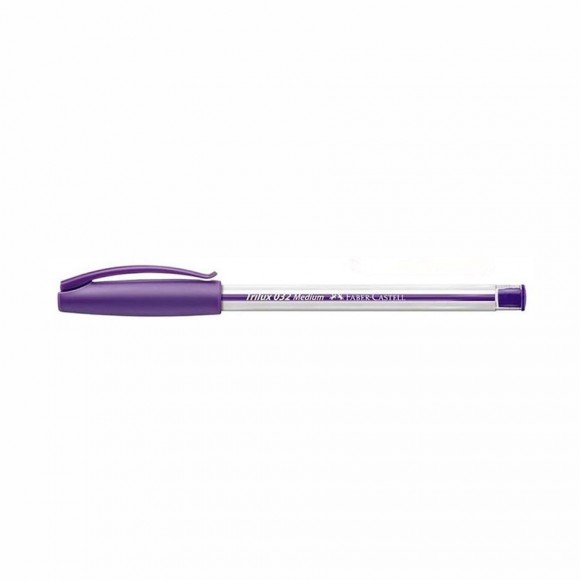 CANETA FABER CASTELL TRILUX MEDIA ROXO