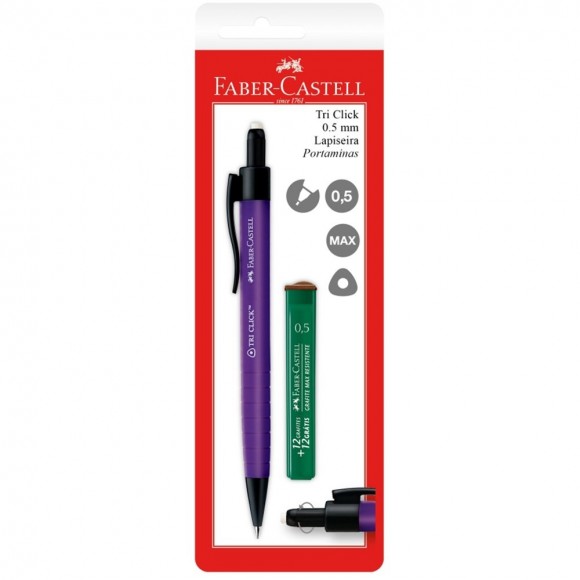 LAPISEIRA FABER CASTELL TRI CLICK 0.5MM