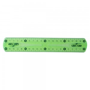 REGUA LEO&LEO 20CM FLEXIVEL VERDE