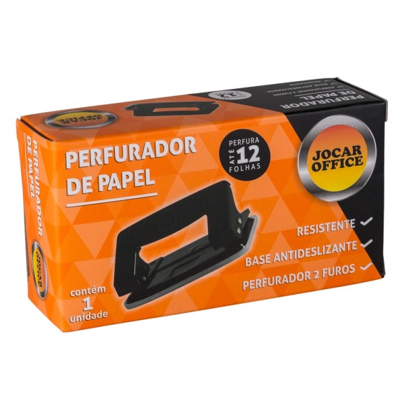 PERFURADOR DE PAPEL JOCAR 2 FUROS  12F 9730