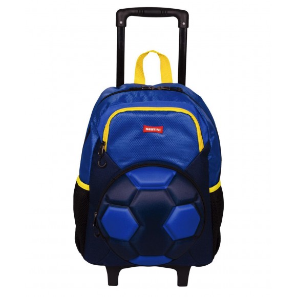 MOCHILA DE RODINHA SESTINI FUTEBOL G 20Y AZUL 065624-00